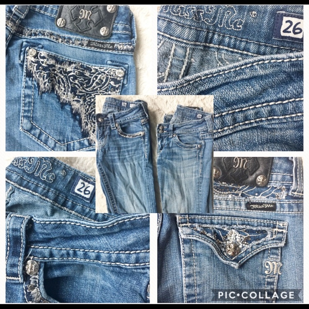 ❤❤ Two Pairs Miss Me Jeans Size 26